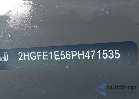 2023 Honda Civic Si Sedan z USA, uszkodzony, nr VIN 2HGFE1E56PH471535